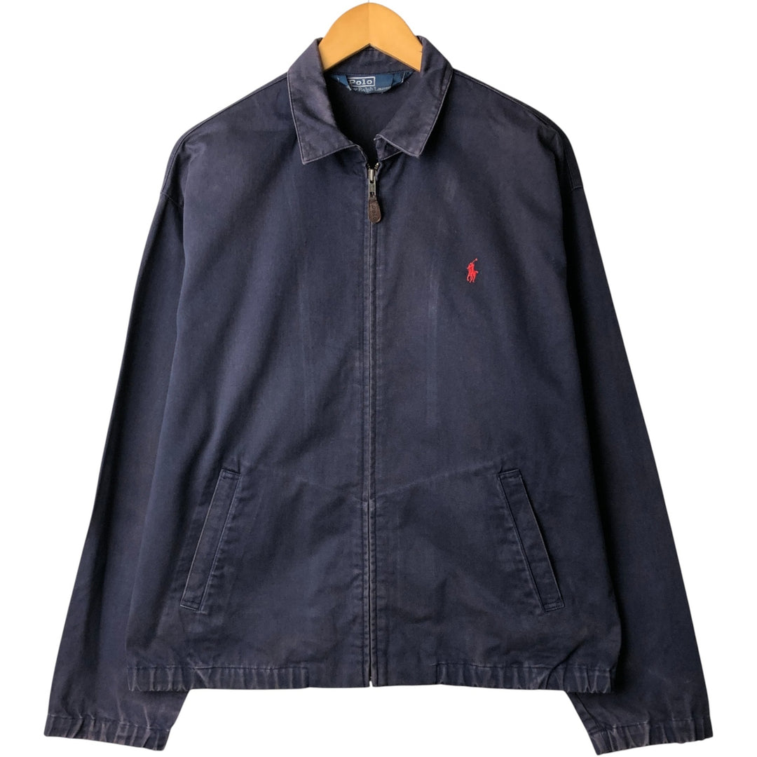 Ralph Lauren POLO by Ralph Lauren Swing Top Sports Jacket Men's M cotton navy blue type Vintage Second Hand