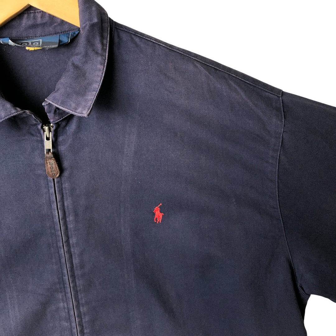 Ralph Lauren POLO by Ralph Lauren Swing Top Sports Jacket Men's M cotton navy blue type Vintage Second Hand