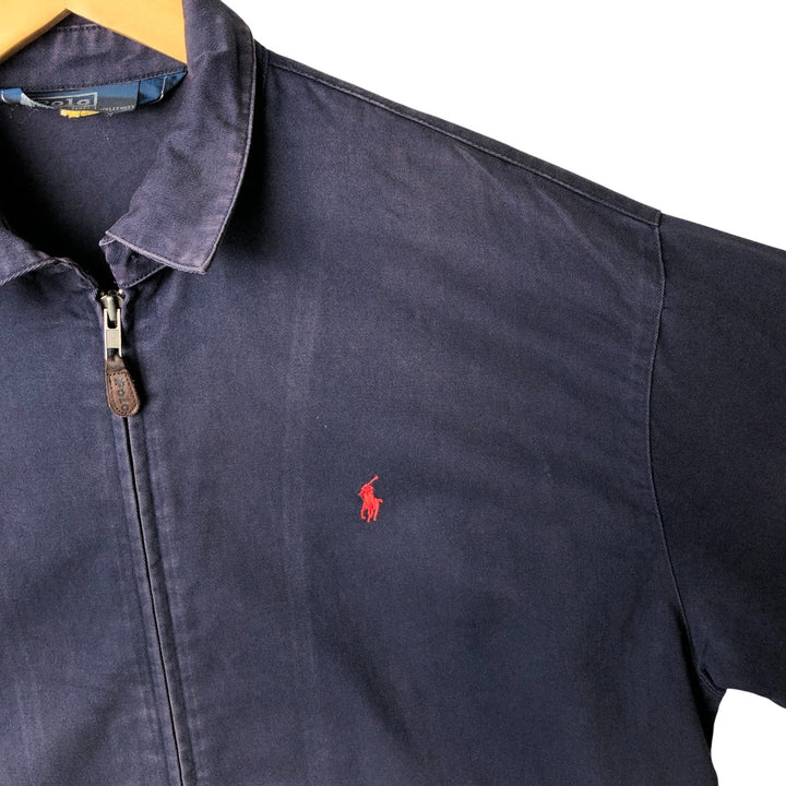 Ralph Lauren POLO by Ralph Lauren Swing Top Sports Jacket Men's M cotton navy blue type Vintage Second Hand