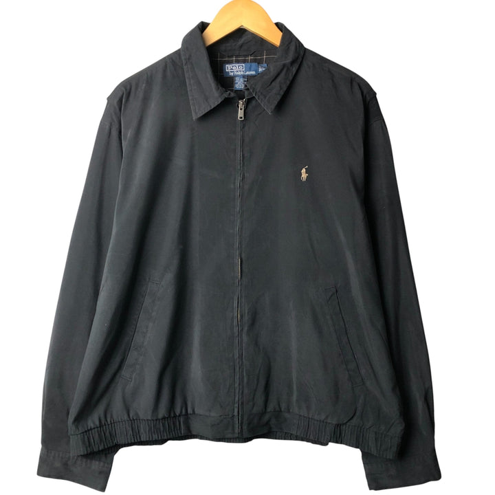 Ralph Lauren POLO by Ralph Lauren Swing Top Sports Jacket Men's L size polyester black type Vintage Second Hand