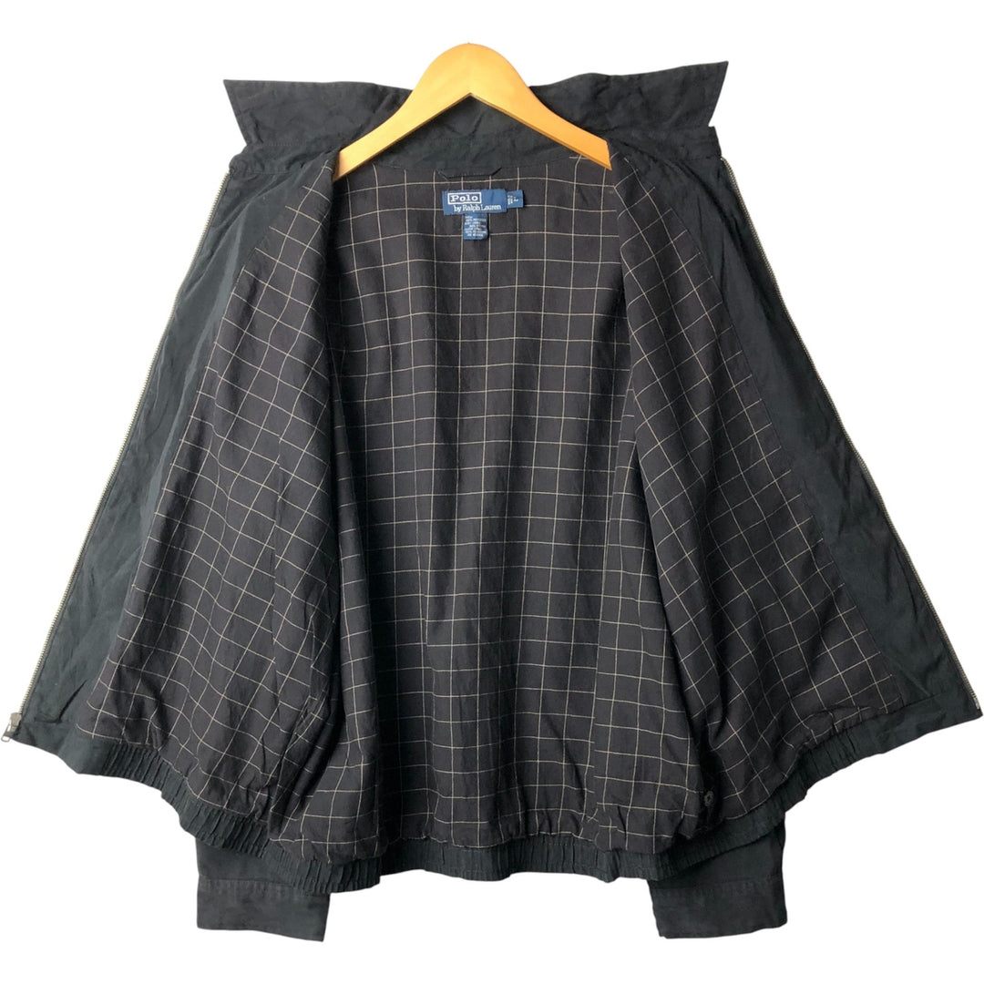 Ralph Lauren POLO by Ralph Lauren Swing Top Sports Jacket Men's L size polyester black type Vintage Second Hand
