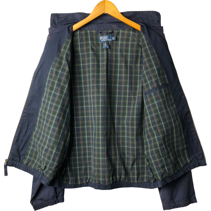 Ralph Lauren POLO by Ralph Lauren Swing Top Sports Jacket Men's L size cotton navy blue type Vintage Second Hand