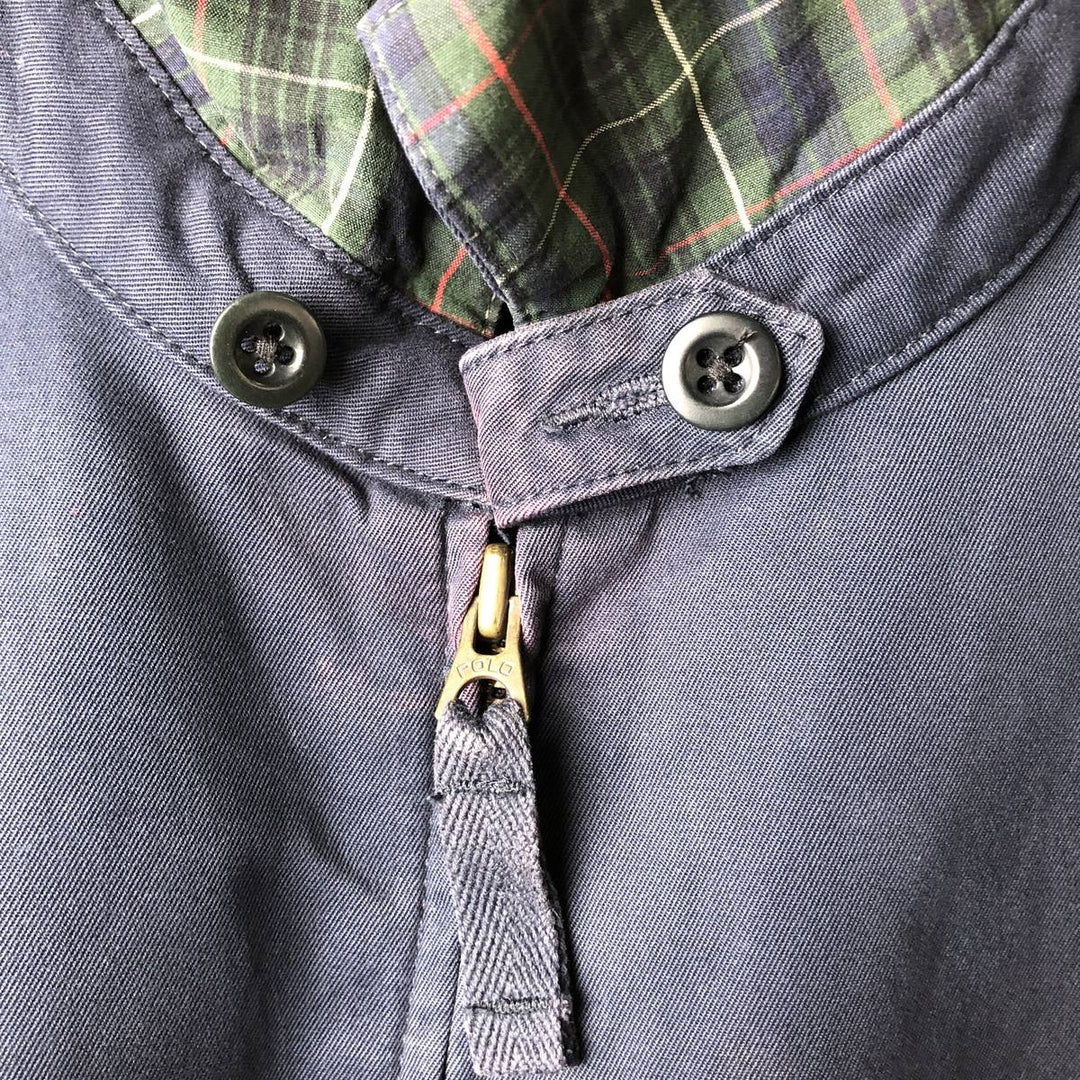 Ralph Lauren POLO by Ralph Lauren Swing Top Sports Jacket Men's L size cotton navy blue type Vintage Second Hand