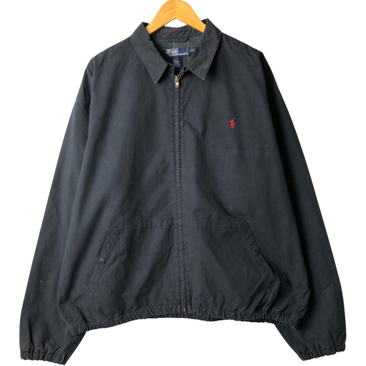 Ralph Lauren POLO by Ralph Lauren Swing Top Sports Jacket Men's XXL cotton navy blue type Vintage Second Hand