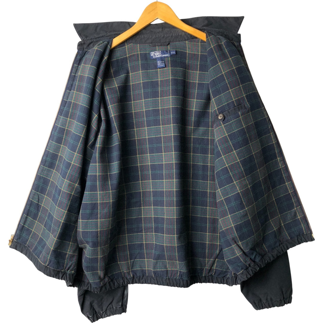 Ralph Lauren POLO by Ralph Lauren Swing Top Sports Jacket Men's XXL cotton navy blue type Vintage Second Hand