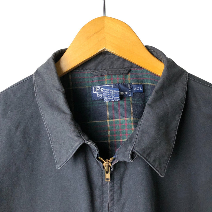 Ralph Lauren POLO by Ralph Lauren Swing Top Sports Jacket Men's XXL cotton navy blue type Vintage Second Hand