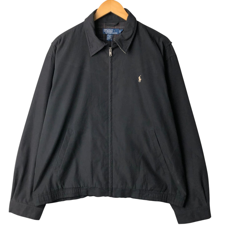 Ralph Lauren POLO by Ralph Lauren Swing Top Sports Jacket Men's L size polyester black type Vintage Second Hand