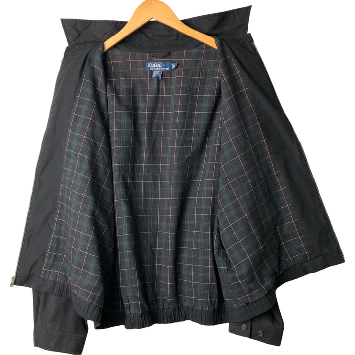 Ralph Lauren POLO by Ralph Lauren Swing Top Sports Jacket Men's L size polyester black type Vintage Second Hand