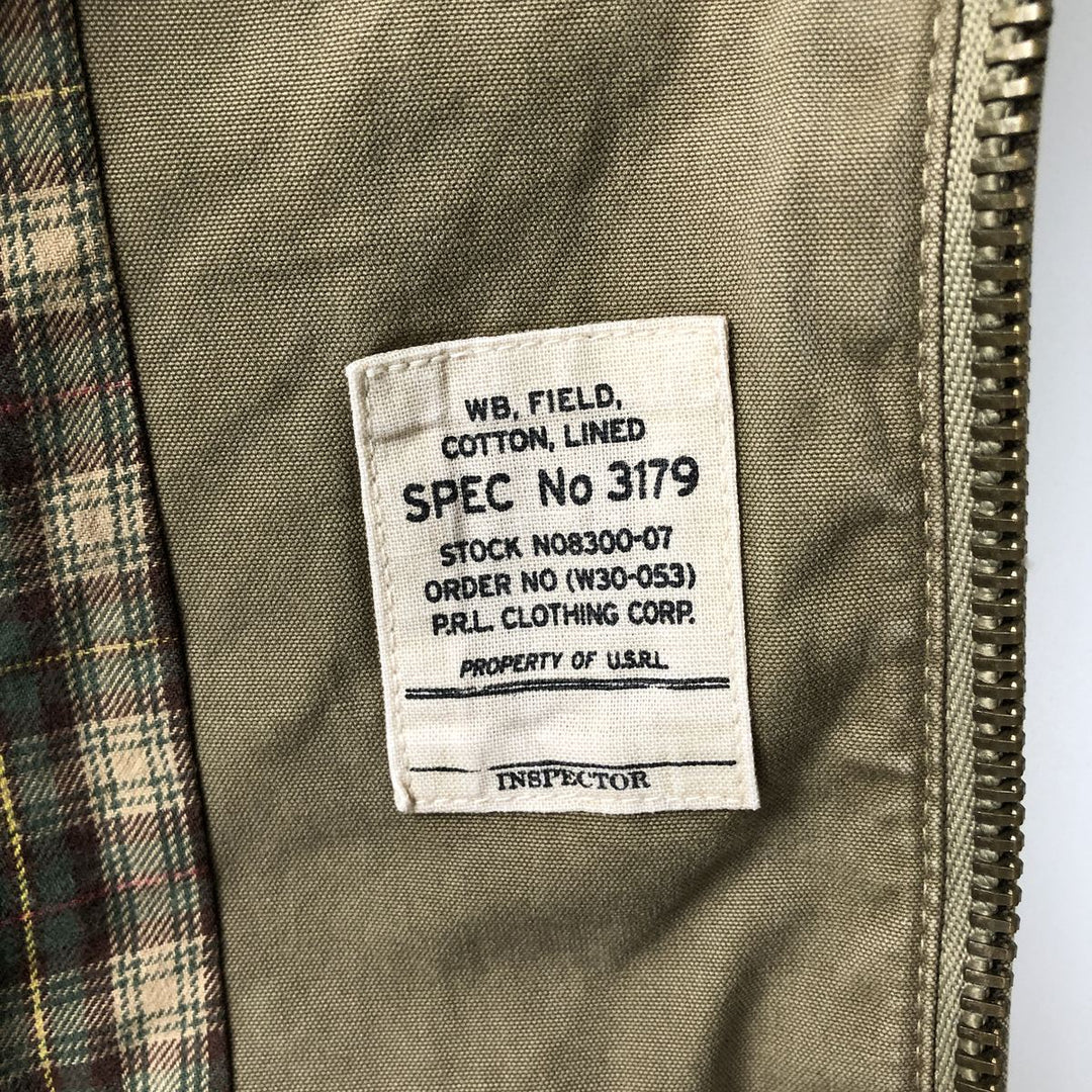Ralph Lauren POLO by Ralph Lauren Swing Top Sports Jacket Men's M cotton Khaki type Vintage Second Hand
