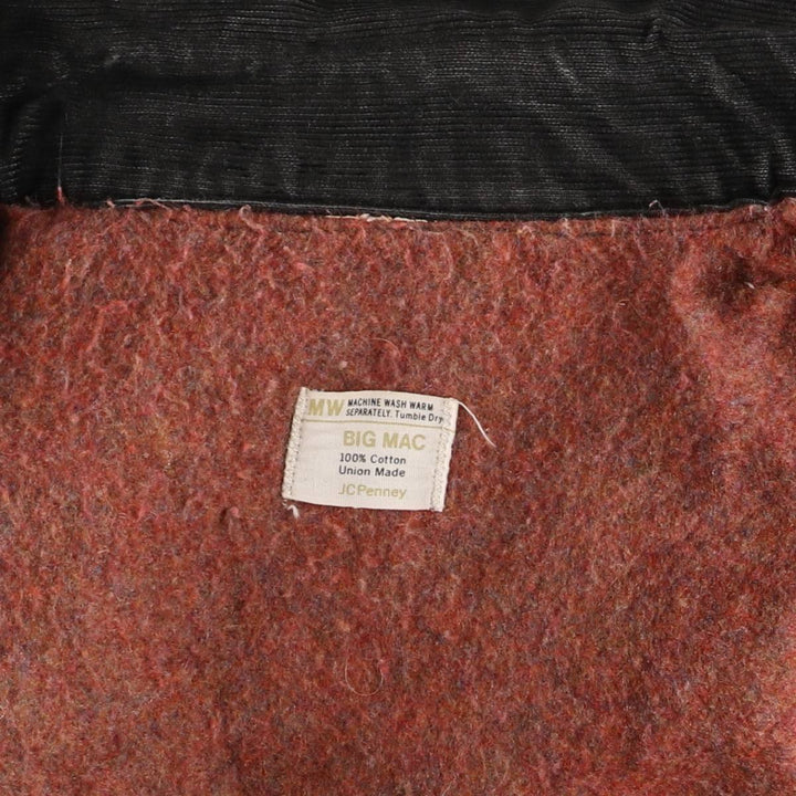 70'S JCPenney BIG MAC denim coveralls, men's XL size, vintage cotton blue type Vintage Second Hand