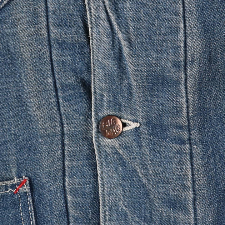 70'S JCPenney BIG MAC denim coveralls, men's XL size, vintage cotton blue type Vintage Second Hand