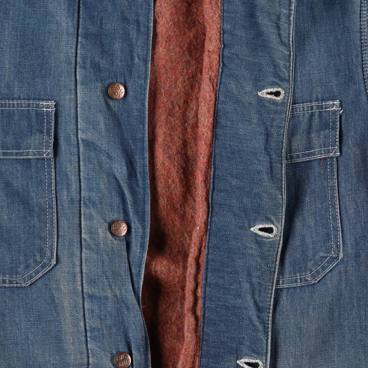 70'S JCPenney BIG MAC denim coveralls, men's XL size, vintage cotton blue type Vintage Second Hand