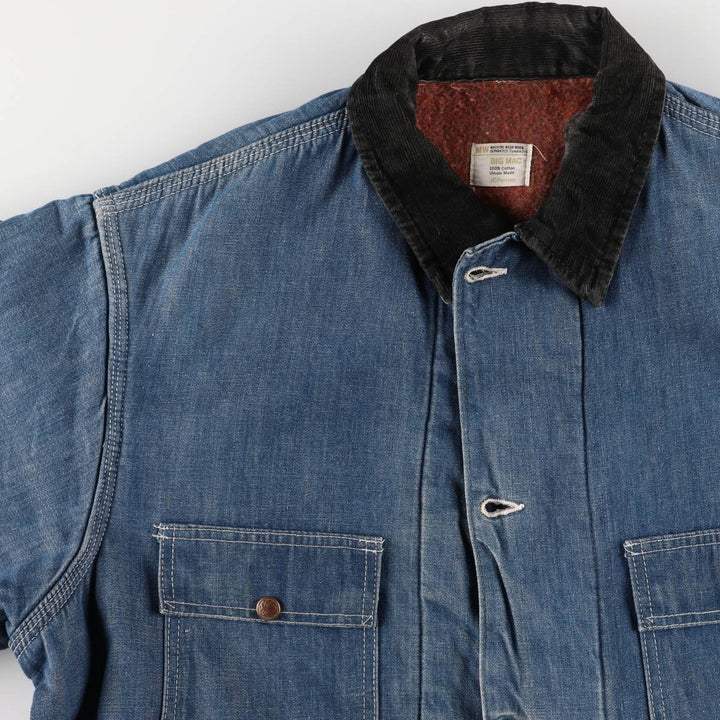 70'S JCPenney BIG MAC denim coveralls, men's XL size, vintage cotton blue type Vintage Second Hand