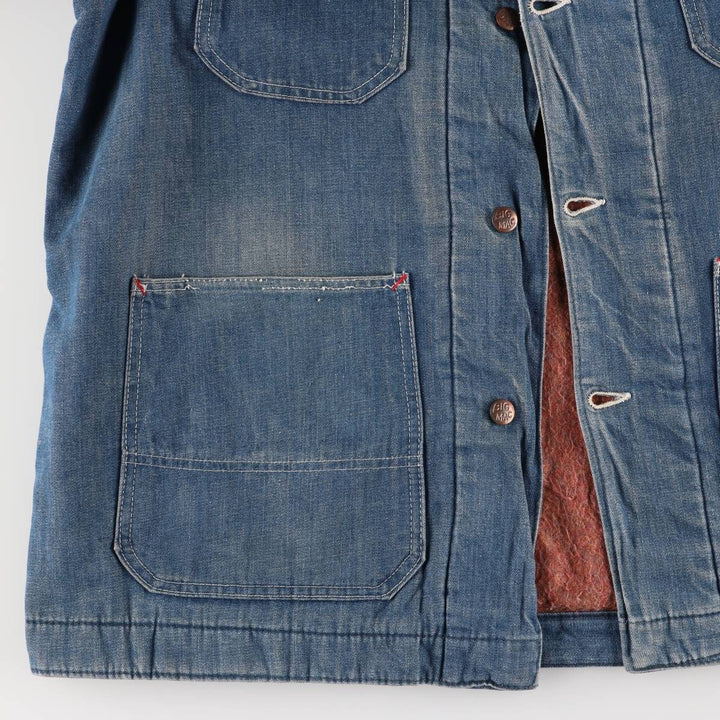 70'S JCPenney BIG MAC denim coveralls, men's XL size, vintage cotton blue type Vintage Second Hand