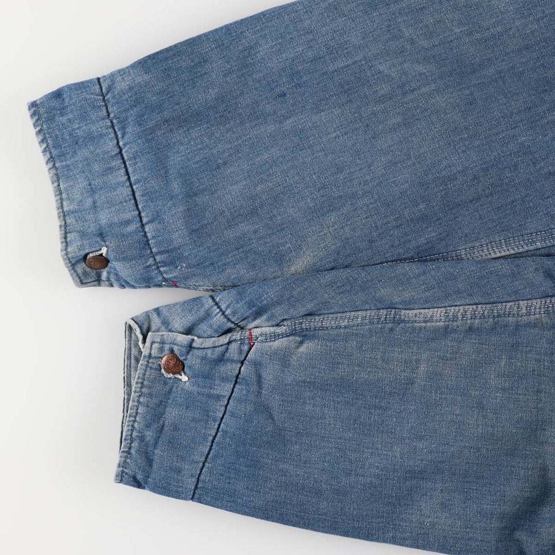 70'S JCPenney BIG MAC denim coveralls, men's XL size, vintage cotton blue type Vintage Second Hand