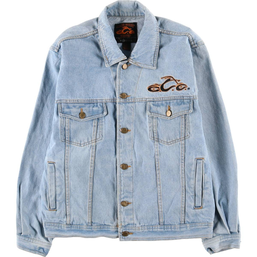 ORANGE COUNTY CHOPPERS denim jacket, size M, men's cotton blue type Vintage Second Hand