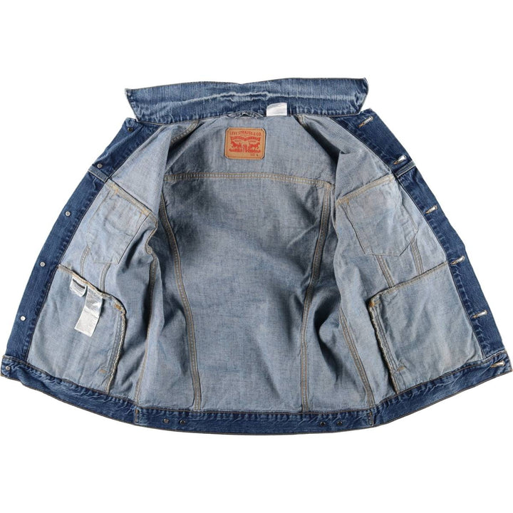 Levi's denim jacket, denim jacket, men's size L cotton blue type Vintage Second Hand