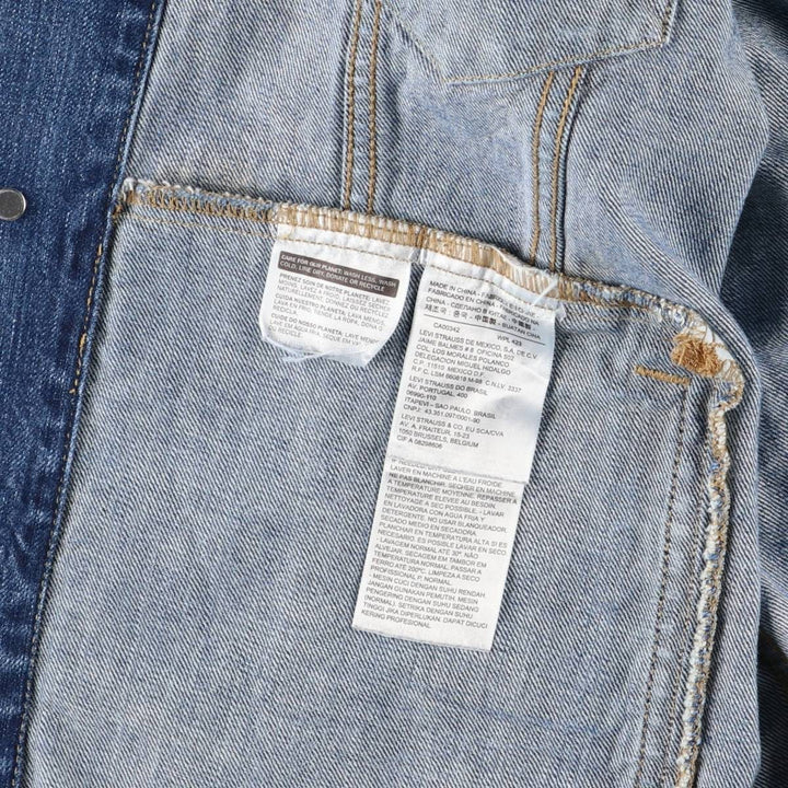 Levi's denim jacket, denim jacket, men's size L cotton blue type Vintage Second Hand