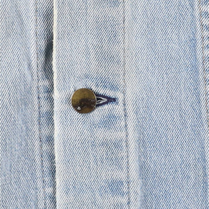 Vintage 1980'S Wrangler denim jacket with "Raging Horse" tag, made in the USA, men's size XL cotton blue type Vintage Second Hand