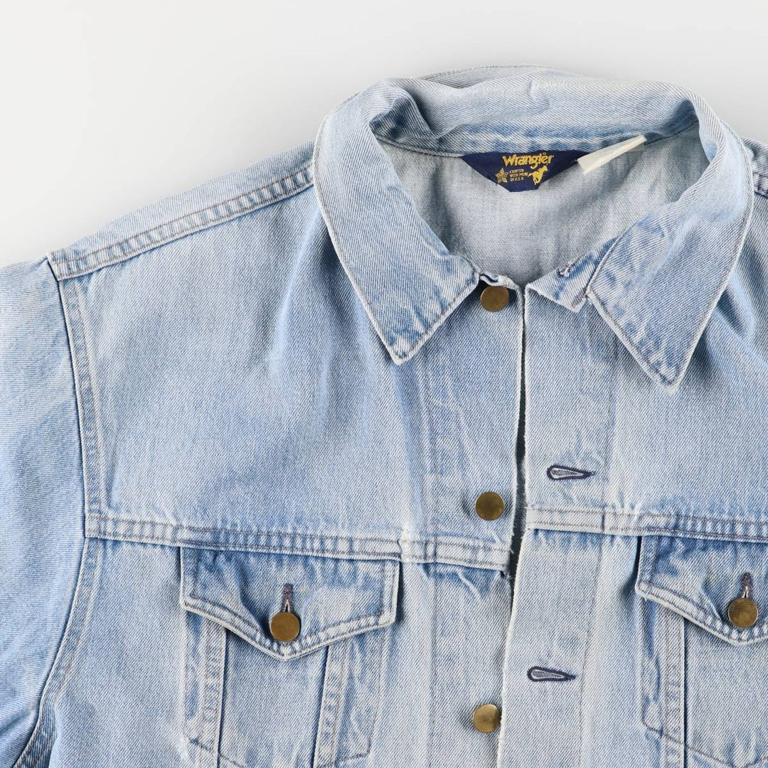 Vintage 1980'S Wrangler denim jacket with "Raging Horse" tag, made in the USA, men's size XL cotton blue type Vintage Second Hand