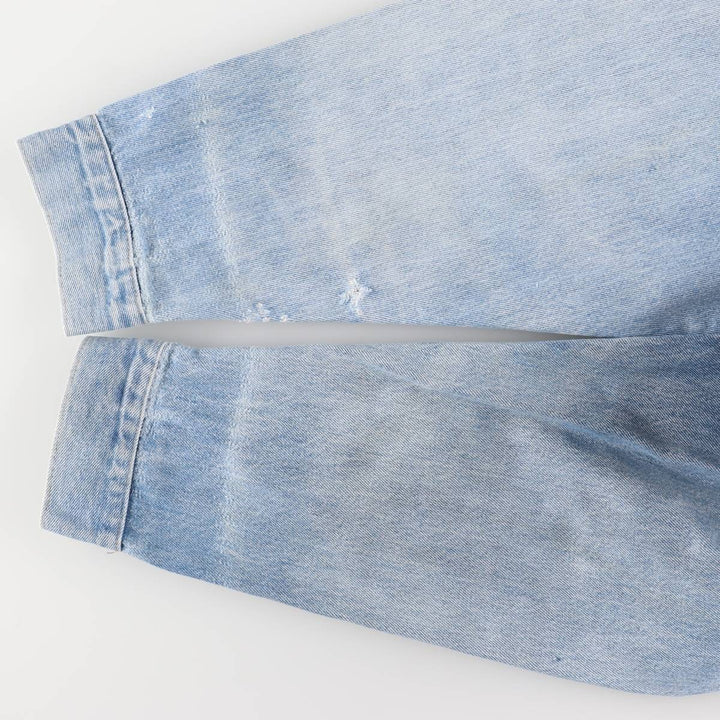 Vintage 1980'S Wrangler denim jacket with "Raging Horse" tag, made in the USA, men's size XL cotton blue type Vintage Second Hand