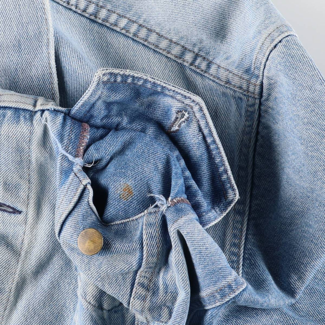 Vintage 1980'S Wrangler denim jacket with "Raging Horse" tag, made in the USA, men's size XL cotton blue type Vintage Second Hand