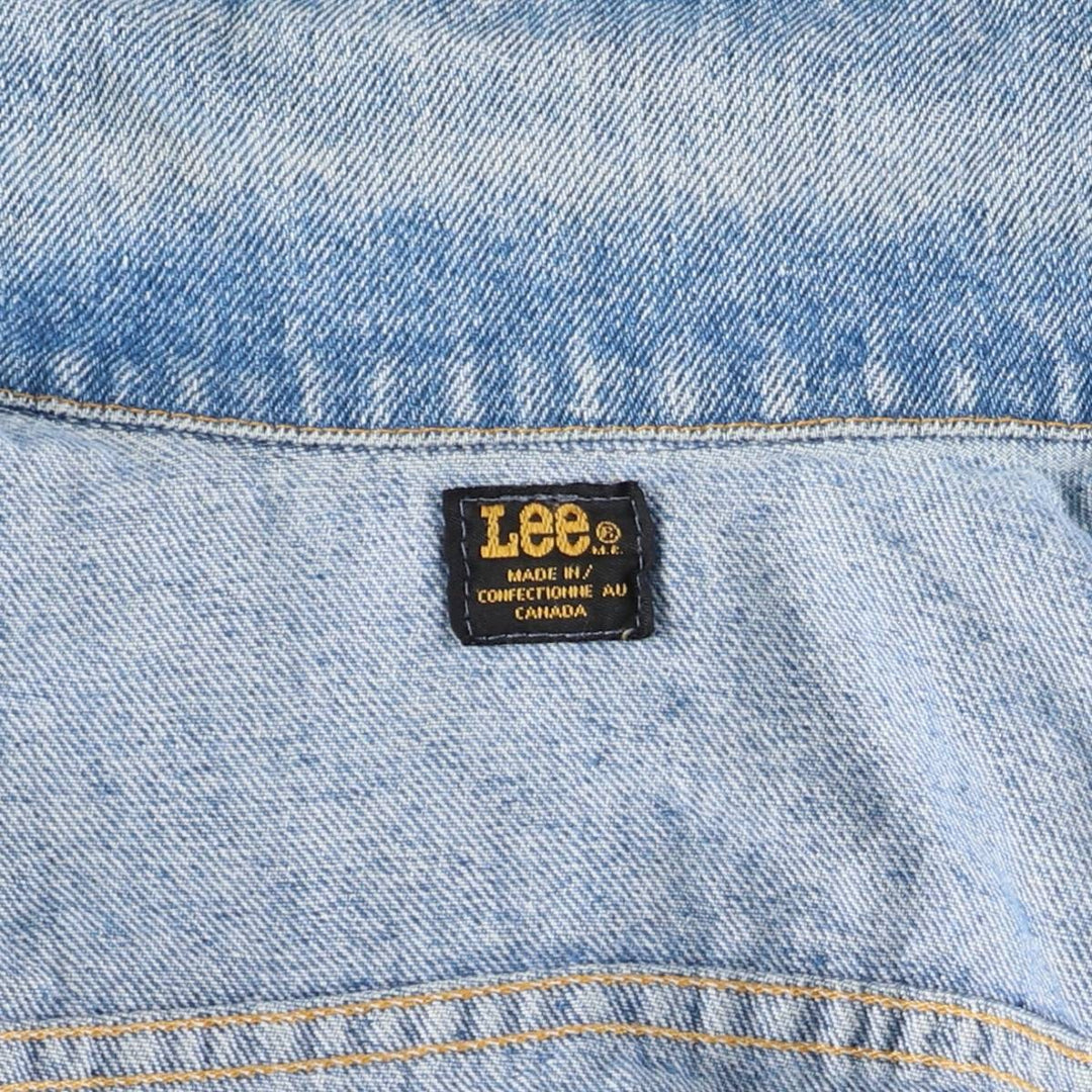Vintage Lee denim jacket from the 1970'S to 1980s, made in Canada, size M. cotton blue type Vintage Second Hand