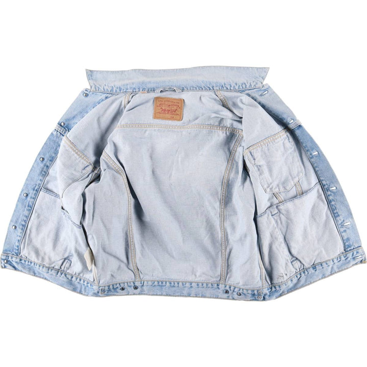 90'S Levi's 70503-0211 Denim Jacket, Men's Size XL, Vintage cotton blue type Vintage Second Hand