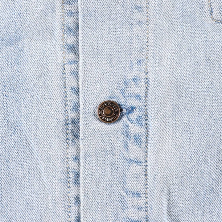 90'S Levi's 70503-0211 Denim Jacket, Men's Size XL, Vintage cotton blue type Vintage Second Hand