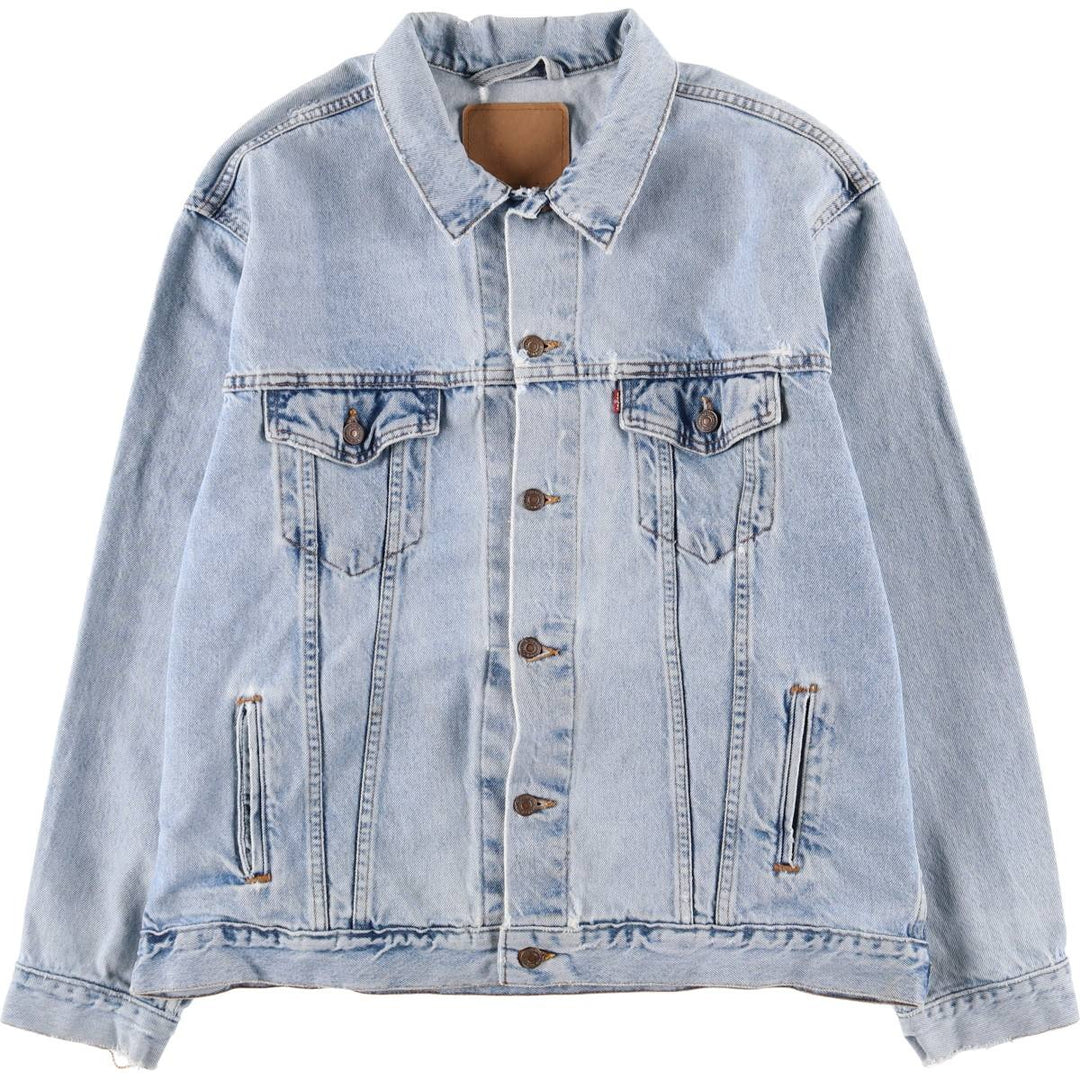 90'S Levi's denim jacket, denim jacket, made in the USA, men's XL size, vintage cotton blue type Vintage Second Hand