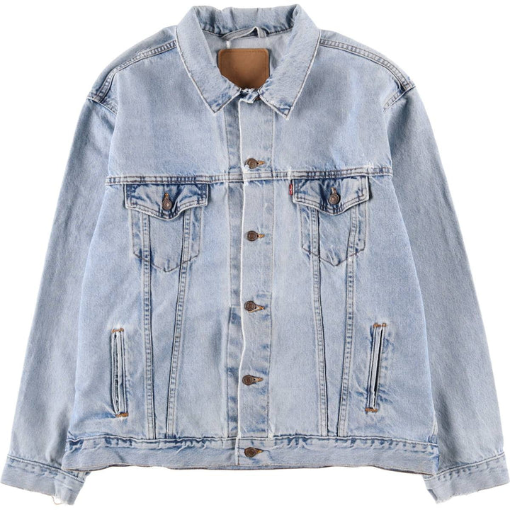 90'S Levi's denim jacket, denim jacket, made in the USA, men's XL size, vintage cotton blue type Vintage Second Hand