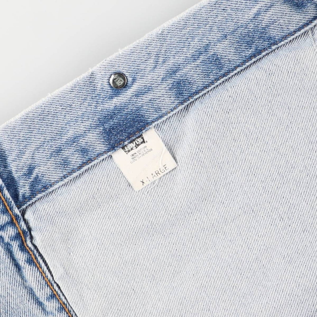 90'S Levi's denim jacket, denim jacket, made in the USA, men's XL size, vintage cotton blue type Vintage Second Hand