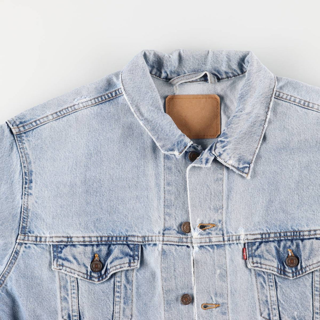 90'S Levi's denim jacket, denim jacket, made in the USA, men's XL size, vintage cotton blue type Vintage Second Hand