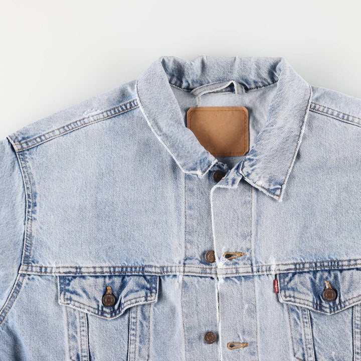 90'S Levi's denim jacket, denim jacket, made in the USA, men's XL size, vintage cotton blue type Vintage Second Hand