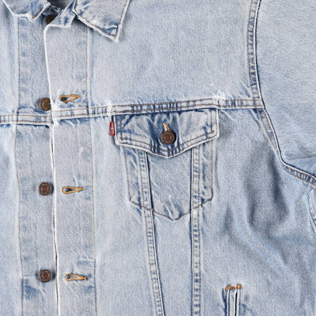 90'S Levi's denim jacket, denim jacket, made in the USA, men's XL size, vintage cotton blue type Vintage Second Hand