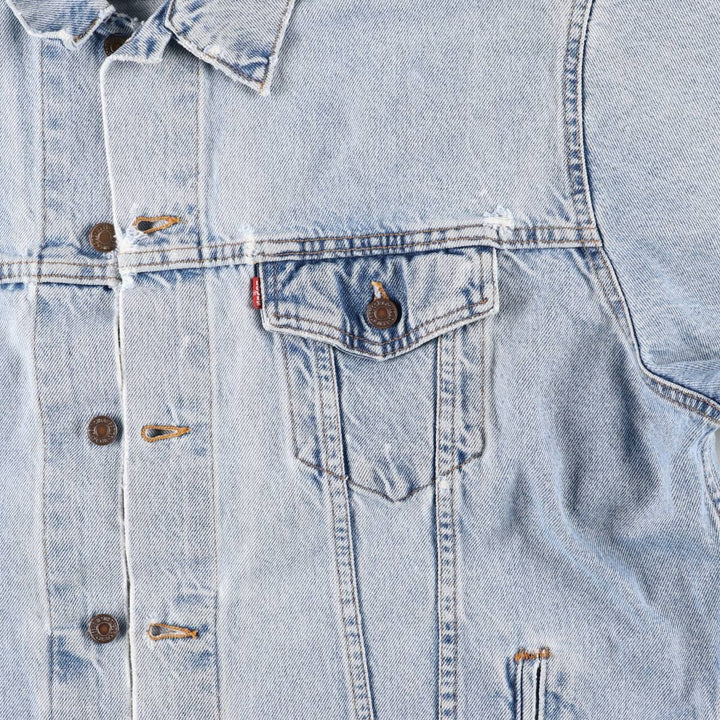 90'S Levi's denim jacket, denim jacket, made in the USA, men's XL size, vintage cotton blue type Vintage Second Hand