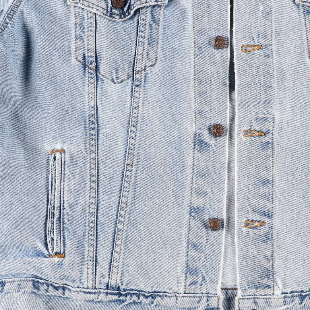 90'S Levi's denim jacket, denim jacket, made in the USA, men's XL size, vintage cotton blue type Vintage Second Hand
