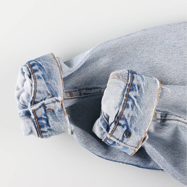 90'S Levi's denim jacket, denim jacket, made in the USA, men's XL size, vintage cotton blue type Vintage Second Hand