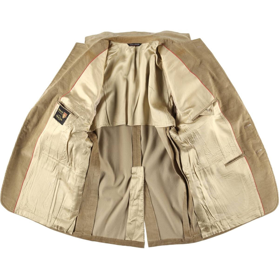 Vintage Ashford Norton Ditto corduroy tailored jacket, made in the USA, size L, men's unclear Beige type Vintage Second Hand