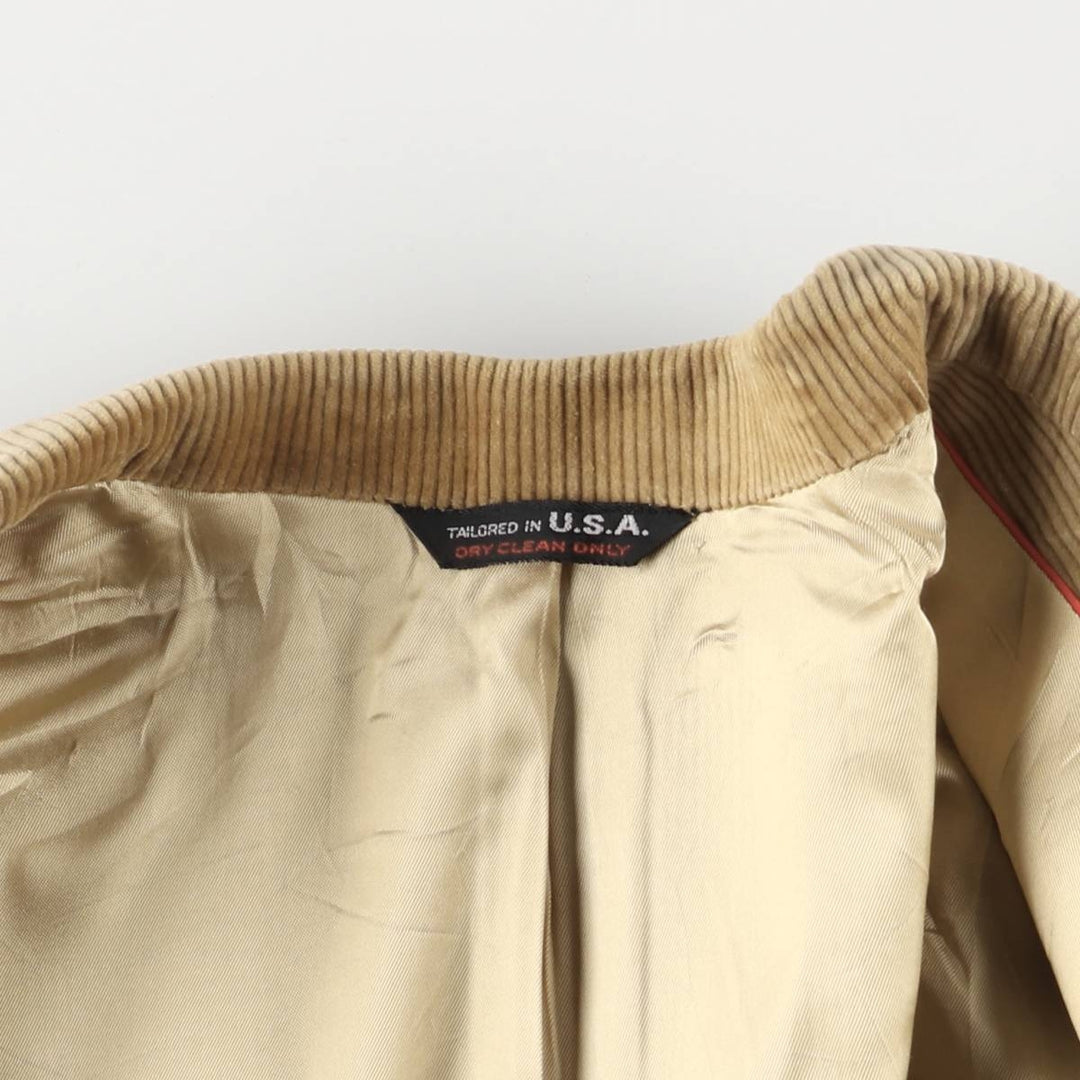 Vintage Ashford Norton Ditto corduroy tailored jacket, made in the USA, size L, men's unclear Beige type Vintage Second Hand