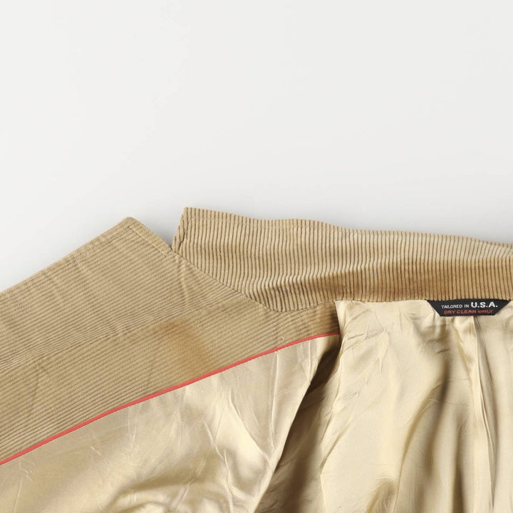 Vintage Ashford Norton Ditto corduroy tailored jacket, made in the USA, size L, men's unclear Beige type Vintage Second Hand