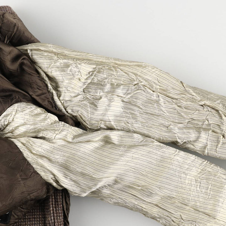 80s-90'S Stafford Harris Tweed wool tailored jacket, made in USA, men's size S wool brown type Vintage Second Hand