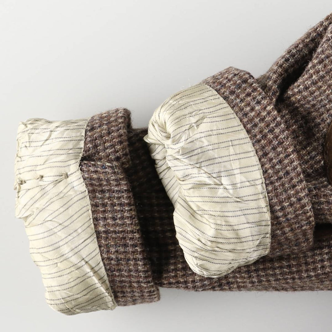 80s-90'S Stafford Harris Tweed wool tailored jacket, made in USA, men's size S wool brown type Vintage Second Hand