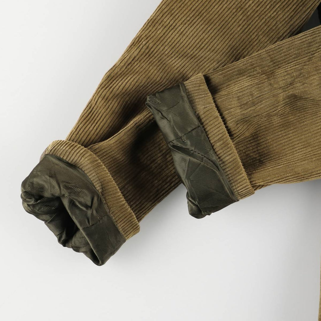 HOLT RENFREW Corduroy Tailored Jacket, Made in Italy, Men's Size M cotton Khaki type Vintage Second Hand