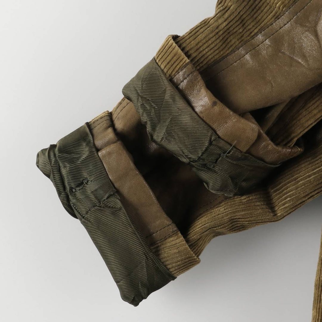 HOLT RENFREW Corduroy Tailored Jacket, Made in Italy, Men's Size M cotton Khaki type Vintage Second Hand