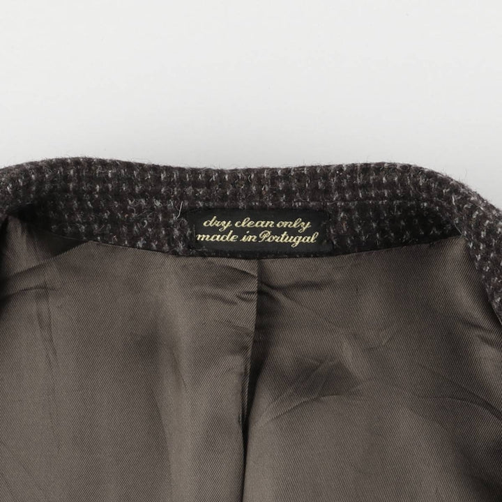 Egon Von Furstenberg Color Nep Wool Tailored Jacket, Men's Size L wool brown type Vintage Second Hand