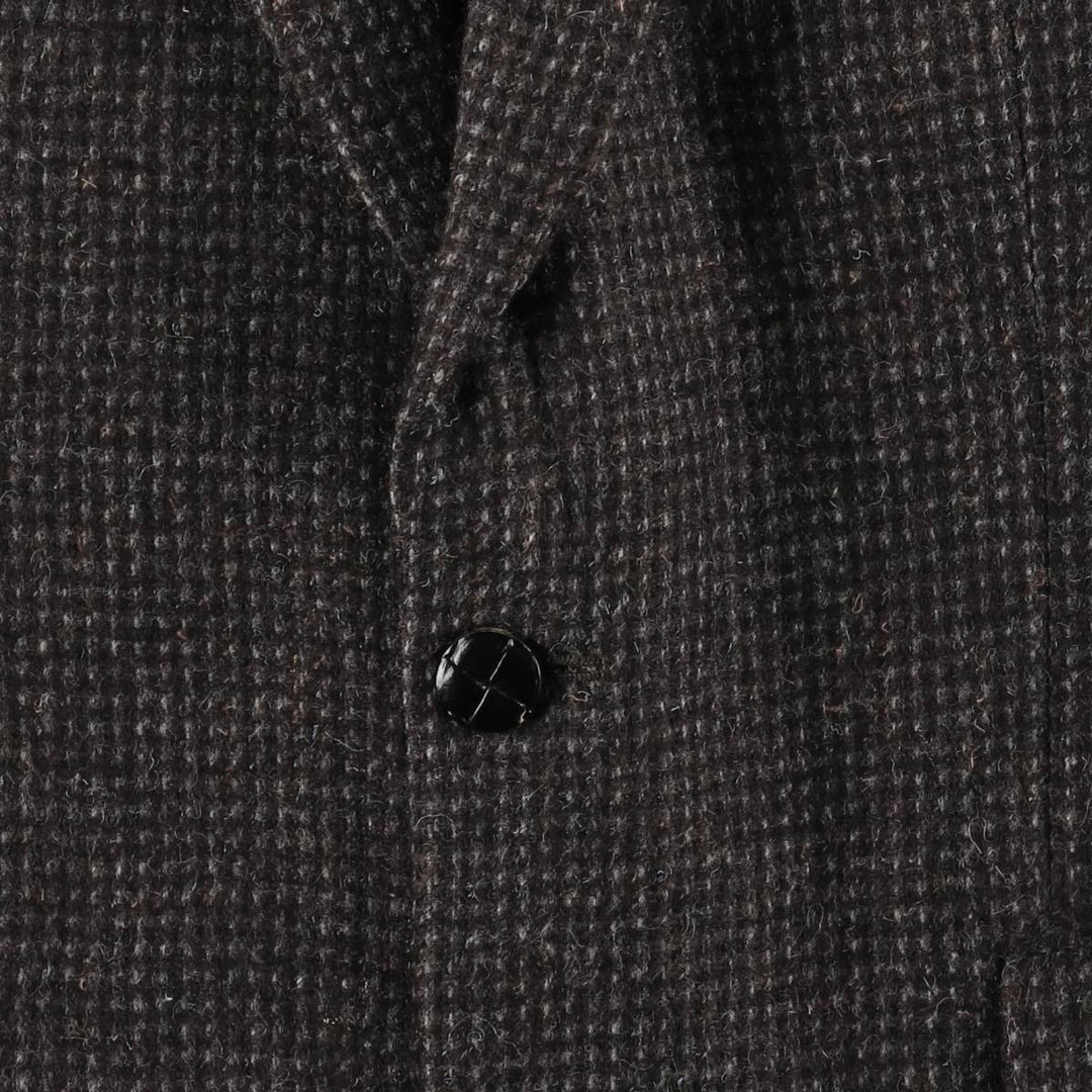 Egon Von Furstenberg Color Nep Wool Tailored Jacket, Men's Size L wool brown type Vintage Second Hand