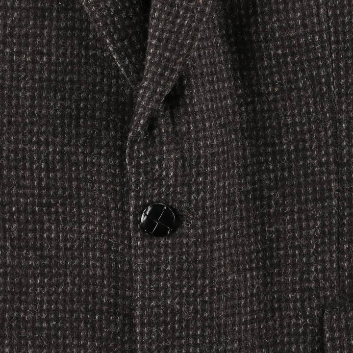 Egon Von Furstenberg Color Nep Wool Tailored Jacket, Men's Size L wool brown type Vintage Second Hand