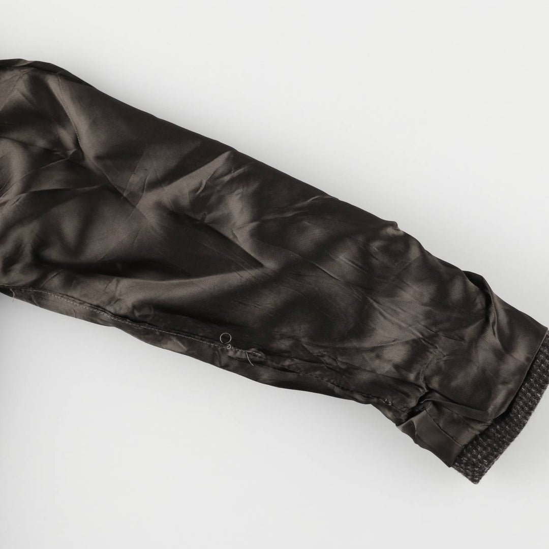 Egon Von Furstenberg Color Nep Wool Tailored Jacket, Men's Size L wool brown type Vintage Second Hand