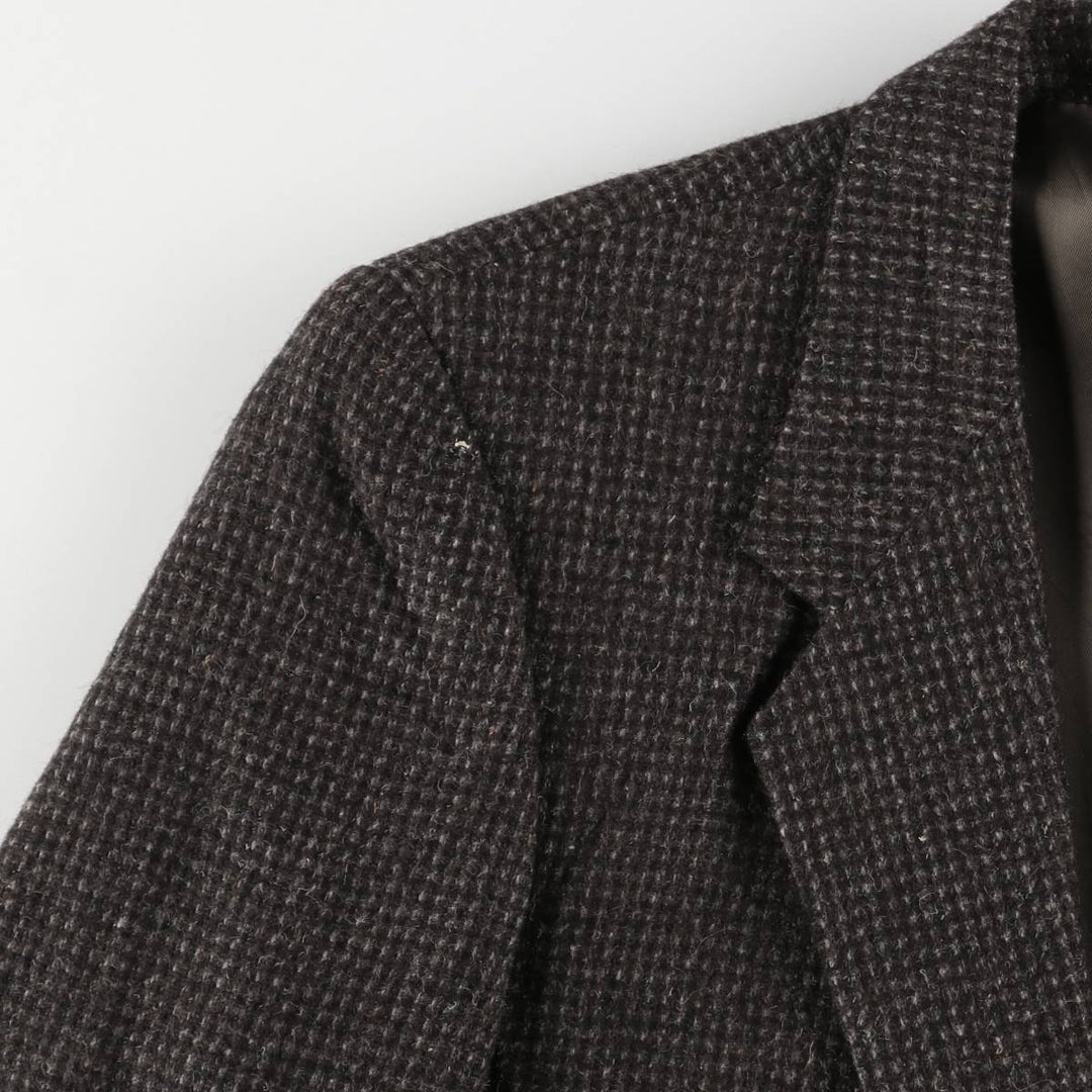 Egon Von Furstenberg Color Nep Wool Tailored Jacket, Men's Size L wool brown type Vintage Second Hand